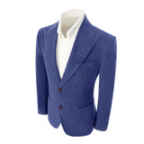 Winter Corduroy Peak Lapel 2 Pieces Men's Suits Jacket+Pants
