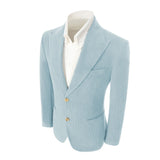Winter Corduroy Peak Lapel 2 Pieces Men's Suits Jacket+Pants
