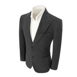 Winter Corduroy Peak Lapel 2 Pieces Men's Suits Jacket+Pants