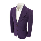 Winter Corduroy Peak Lapel 2 Pieces Men's Suits Jacket+Pants