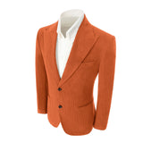 Winter Corduroy Peak Lapel 2 Pieces Men's Suits Jacket+Pants