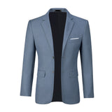 ly1475 Denim Blue Men's Two Button Blazer