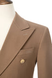 Men's Wool Coat Winter Double Breasted Long Coat