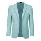 ly1483 Mint Green Men's Two Button Blazer for Party, Wedding and Business