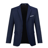 ly1344 Navy Men's Two Button Blazer for Party, Wedding and Business