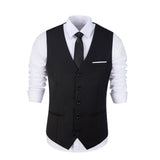 ly1352 Trajes de 3 piezas ajustados para hombre, para fiesta de padrinos de boda, de negocios, color negro