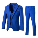 ly1703 Traje de boda de 3 piezas con dos botones y corte ajustado para hombre (MÁS COLORES +)