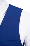 ly1664 Royal Blue Men's Suits 2 Pieces Slim Fit Casual Waistcoat Suit
