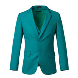 ly1693 Green Tuxedos Notch Lapel Party Banquet Formal 3 Piece Men Suits