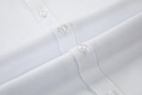 ly1503 White Men's Urban Stylish Casual Business Slim Fit Long Sleeve Button Up Dress Shirt