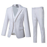 ly1703 Traje de boda de 3 piezas con dos botones y corte ajustado para hombre (MÁS COLORES +)