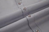 ly1500 Grey Men's Urban Stylish Casual Business Slim Fit Long Sleeve Button Up Dress Shirt