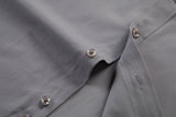 ly1500 Grey Men's Urban Stylish Casual Business Slim Fit Long Sleeve Button Up Dress Shirt