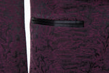 ly1505 New Arrival Purple Unique Patterned Party Banquet 3 Piece Men Suits