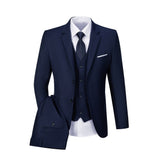 ly1311 Navy Gentleman's Groomsmen Party Business Banquet 3 Piece Men Suits