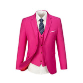 Fuchsia Men's Two Button Blazer for Party, Wedding and Business