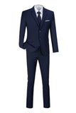 ly1703 Traje de boda de 3 piezas con dos botones y corte ajustado para hombre (MÁS COLORES +)