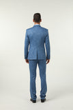 ly1512 New Arrival Blue Unique Patterned Party Banquet 3 Piece Men Suits