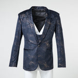 ly1517 New Arrival Navy Unique Patterned Party Banquet 3 Piece Men Suits
