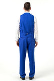 ly1664 Royal Blue Men's Suits 2 Pieces Slim Fit Casual Waistcoat Suit