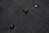 ly1650 Black Plaid Men's Vest for Party, Wedding and Business