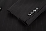 ly1625 Black Stripe Men's Double Breasted Blazer for Party, Wedding and Business