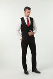 ly1509 Black Patterned Party Wedding 3 Piece Men Suits Tuxedos