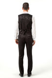 ly1509 Black Patterned Party Wedding 3 Piece Men Suits Tuxedos