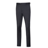 Navy Stripe Men's Pants for Party, Wedding and Business