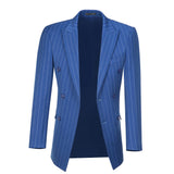 ly1622 Royal Blue Stripe Men's 3 Piece Set for Party, Wedding and Business