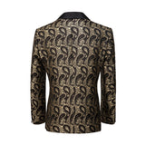 ly1331 Golden Unique Patterned Men's Blazer for Party, Wedding and Business