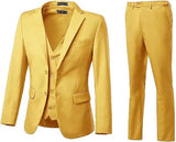 ly1703 Traje de boda de 3 piezas con dos botones y corte ajustado para hombre (MÁS COLORES +)