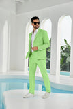 Seersucker Striped Blazer Pants 2 Piece Men's Summer Suit(upgrade version)