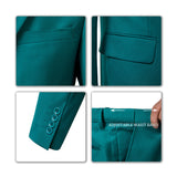 ly1693 Green Tuxedos Notch Lapel Party Banquet Formal 3 Piece Men Suits