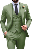 Mens Suit Slim Fit 3 Piece Suit Men Formal Tuxedo Set Casual Wedding Prom Groom Suits