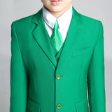 ly1682 Green Kid Boys Classic 5 Piece Boys Suits