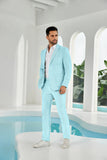 Seersucker Striped Blazer Pants 2 Piece Men's Summer Suit(upgrade version)