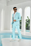Seersucker Striped Blazer Pants 2 Piece Men's Summer Suit(upgrade version)