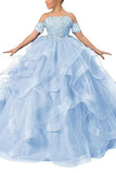 Tulle Flower Girl Dresses for Wedding Lace Applique Princess