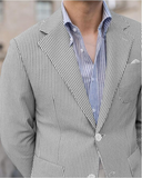 سترة رجالية صيفية خفيفة من قماش السيرسوكر ly1132