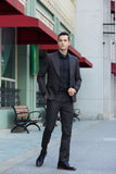 Peaked Collar One-button 2 Pieces Men's Suits