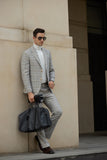 Plaid Unique Design 2 Pieces Men's Suits