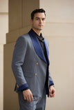 Shawl Collar Double-breasted 2 Pieces Men's Suits