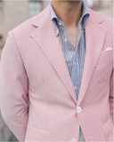 سترة رجالية صيفية خفيفة من قماش السيرسوكر ly1132