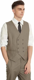Stylish Peak Lapel Double Breasted One Button 3 Piece Men's Suit