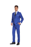 ly1353 Trajes de 3 piezas para hombre, para fiesta de negocios, banquetes y padrinos de boda, en color azul real