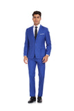 ly1353 Trajes de 3 piezas para hombre, para fiesta de negocios, banquetes y padrinos de boda, en color azul real