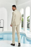 ly1082 Double Breasted 2 Pieces Men's Suits Jacket and Pants