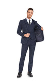 ly1302 Plaid Men's 3 Piece Slim Fit Suit Set (MORE COLORS+)