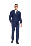 ly1342 Navy Two Button Wedding 2 Pieces Men's Suits Jacket+Pants